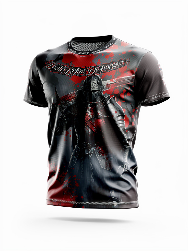 🛡️ No Mercy Culture – “Death Before Dishonour” Warrior Tee - Limited Edition