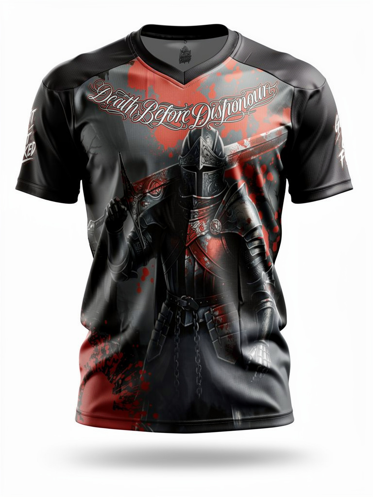 🛡️ No Mercy Culture – “Death Before Dishonour” Oversized Gym Tee - Limited Edition