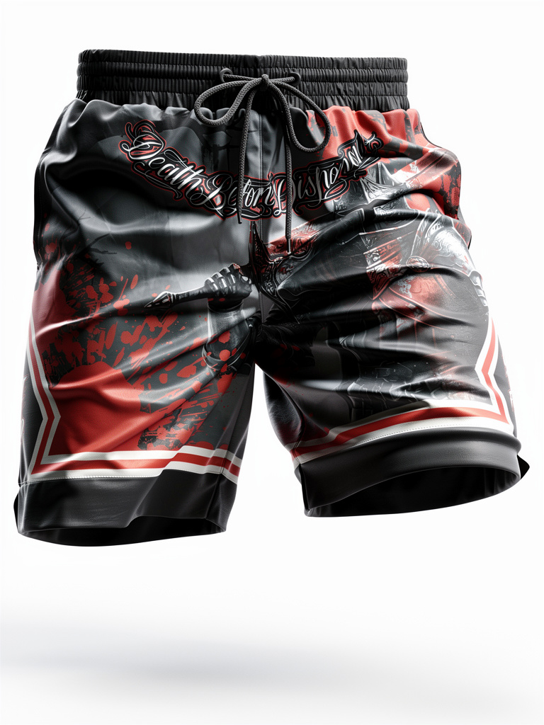 🔥 No Mercy Culture – “Death Before Dishonour” Warrior Gym Shorts - Limited Edition