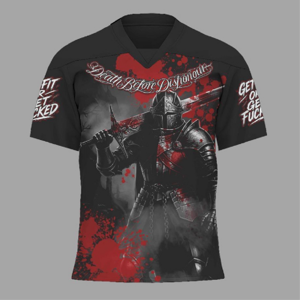 🛡️ No Mercy Culture – “Death Before Dishonour” Oversized Gym Tee - Limited Edition